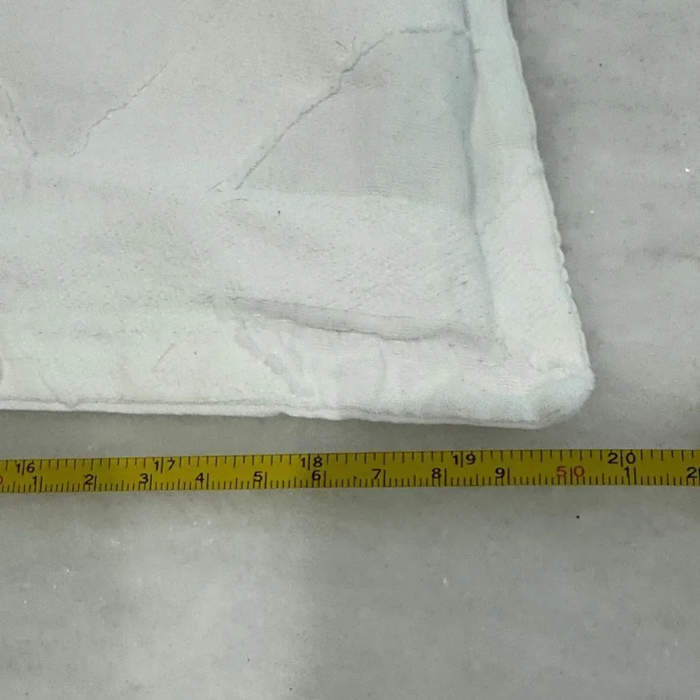 Z Gallerie Set of White Textured Standard Sham Pillow Covers